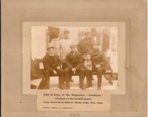 Shipwrecked sailors, Great Yarmouth Sailors' Home, 1909