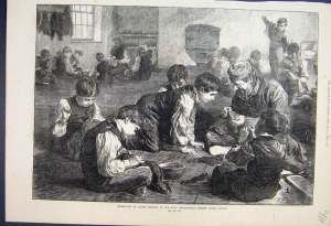 Boys sewing Metropolitan School