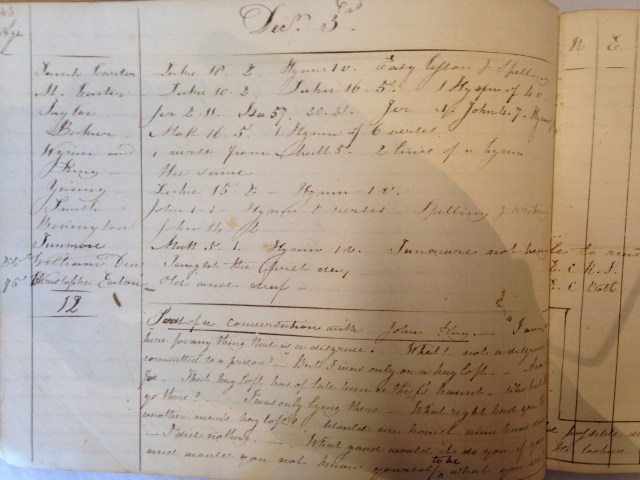 192. EDB_Prisoner lessons Dec 3rd 1839_John King reading
