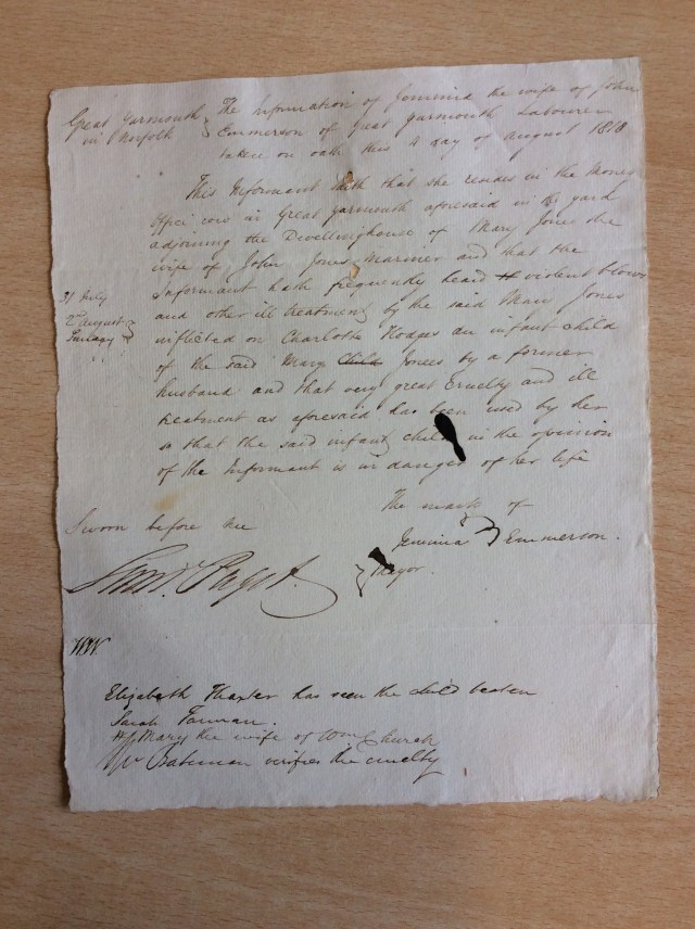 Jemima Emmerson's mark