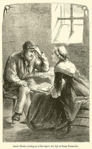 Sarah Martin reading to a Prisoner in the Jail of Great Yarmouth